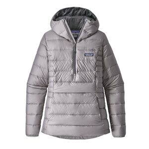 Patagonia Women's Down Sweater Hoody Pullover, Feather Grey‎